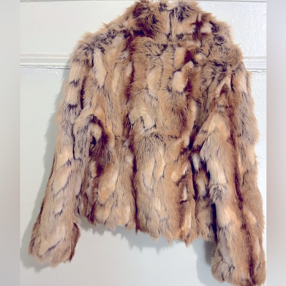 Guess Faux Fur Jacket - Brown - Picture 7 of 14